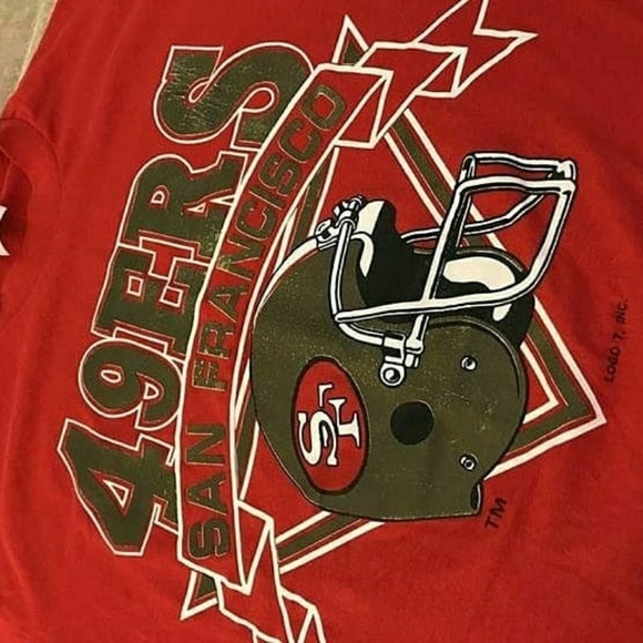 Vintage logo 7 49ers t - Picture 3 of 3